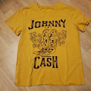 Johnny Cash Cowboy Boots Graphic Tee